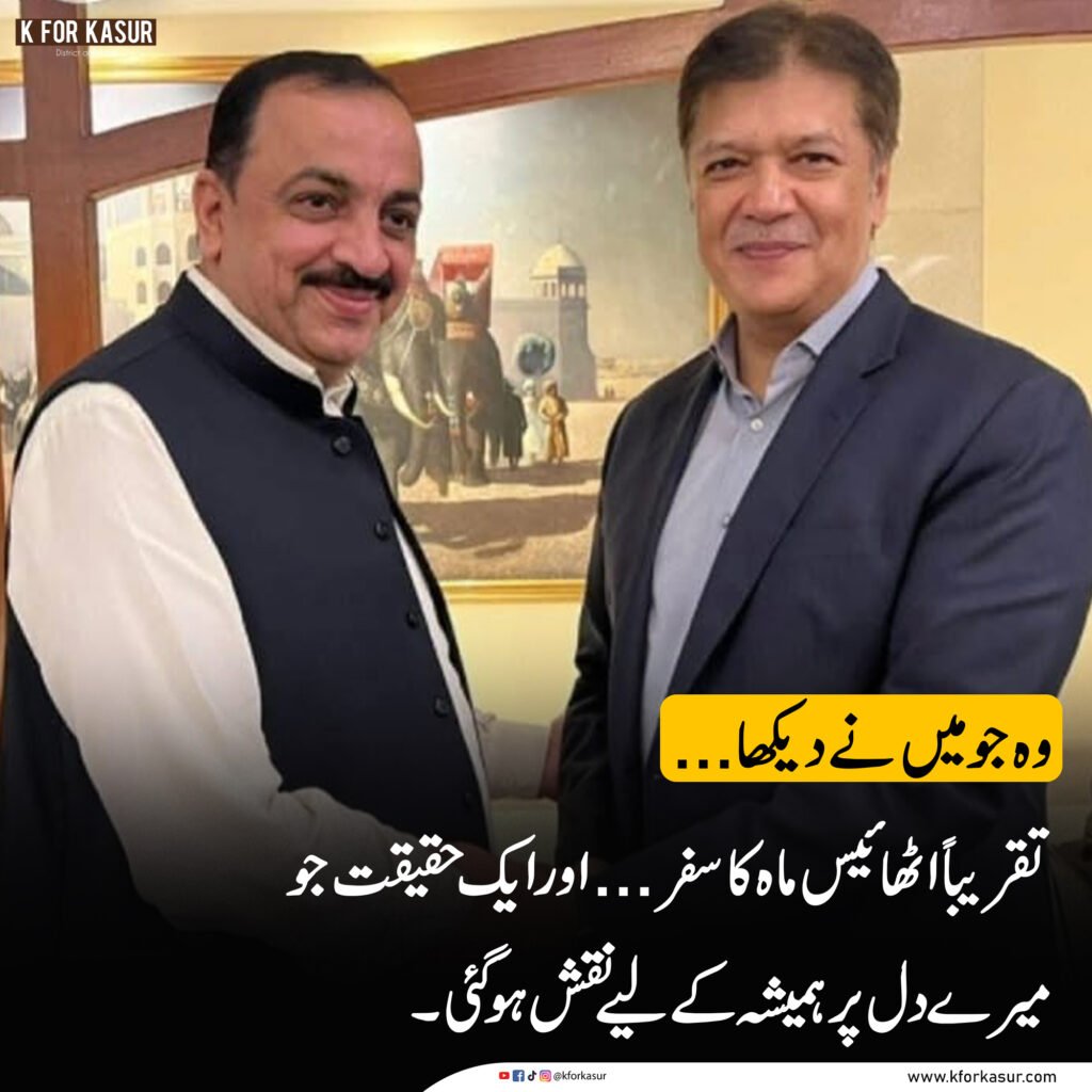 وہ جو میں نے دیکھا… تقریباً اٹھائیس ماہ کا سفر — کاشف کھوکھر کی قلم سے