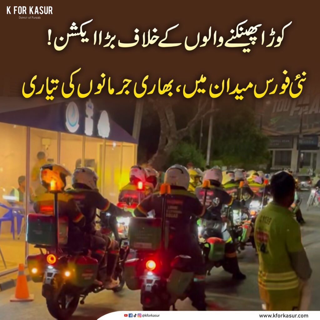 پنجاب میں کوڑا کرکٹ پھینکنے والوں کے خلاف کارروائی کے لیے نئی فورس متحرک